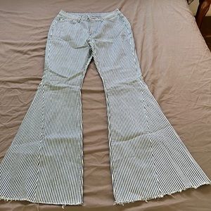 Bell bottoms,  stripped